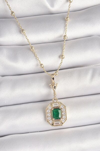 Inure Jewelry النحاس الذهب اللون الزركون حجر العروة سلسلة Serenay نموذج قلادة...