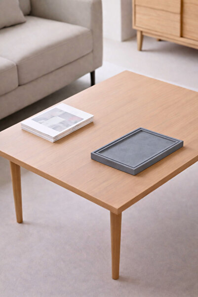 Syulet Dekor Frame – Handmade Minimal Presentation Tray (Gray)