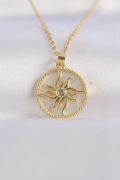 Inure Jewelry 316L سلسلة فولاذية ذهبية اللون الزركون حجر البيضاوي تصميم قلادة...