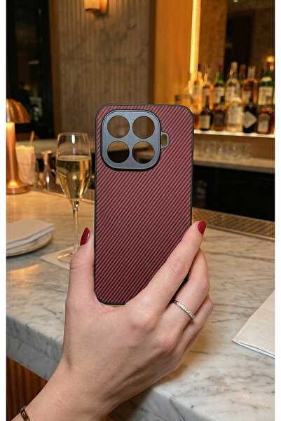 TechTrove Carbon Fiber D Textured Matte Dark Blue Premium Silicone Case Compa...