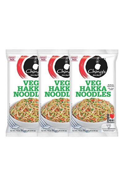 Chings VEG HAKKA NOODLES ASTD 3x140G
