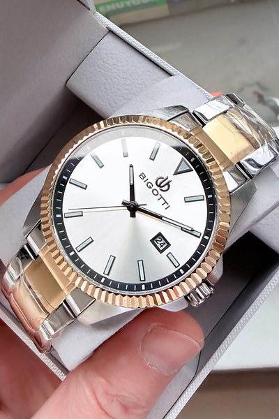 Bigotti Japanese Mechanism Men's Watch - Waterproof Steel Band Stylish Gift W...