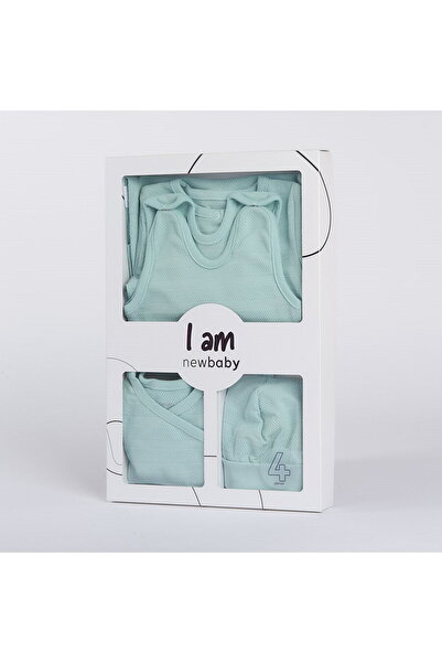 NEW BABY SHOP 4-Piece Maternity Set New Baby I AM Blue, size 62 (3-6m)