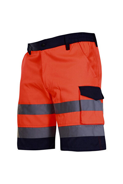 Lahti Pro Pantalon reflectorizant scurt / portocaliu - m