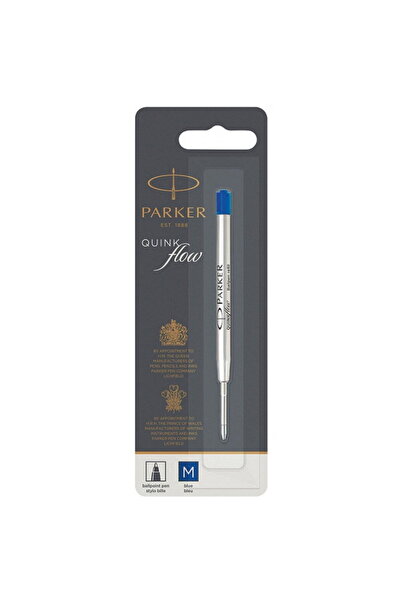 Parker Quinkflow ballpoint pen refill - Medium blue tip - Blister
