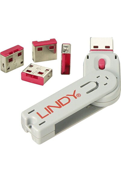 LİNDY Încuietoare port 4 buc. cu - Cod roșu