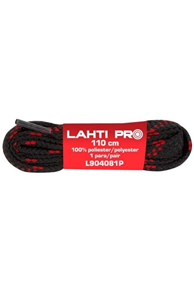 Lahti Pro Flat Polyester shoelace / black-gray - 110cm, 10/set