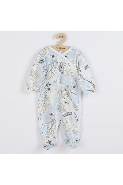 NEW BABY SHOP New Baby Lovely Blue Cotton Infant Jumpsuit with Side Closure, ...