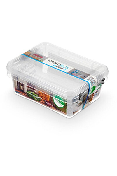 Orplast Plastic box with lid, for food, antibacterial, 2 pcs/set, Nanobox - c...