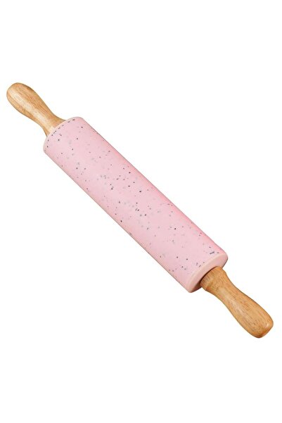 PUFO Rolling Pin for Kitchen or Pastry Shop Made of Wood and Silicone, 43 cm,...