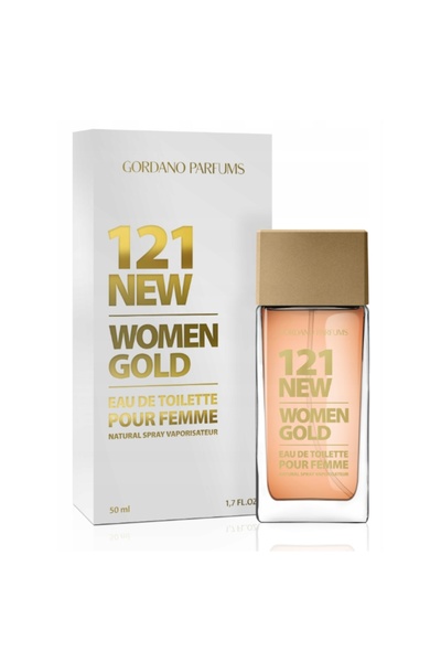 GORDANO PARFUMS 121 NEW WOMEN GOLD Eau de Toilette for Women, 50 ml,