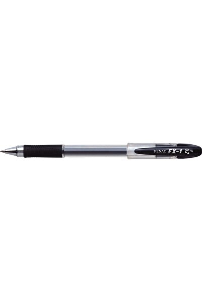 PENAC Στυλό τζελ FX-1, λαστιχένια λαβή, 0,7 χιλιοστά, μεταλλικός κώνος, διαφα...