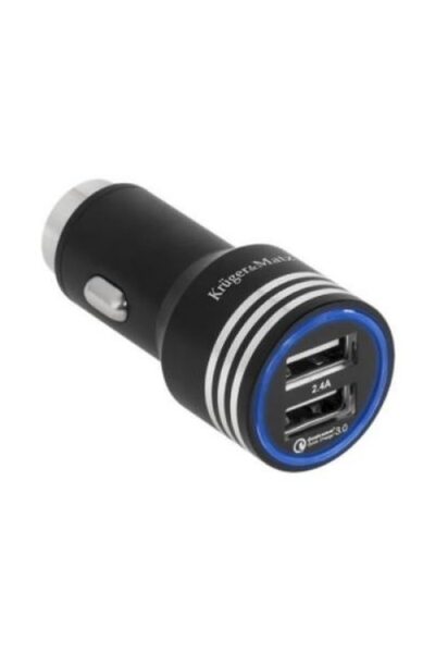 Kruger&Matz Încărcător auto 2 x USB ÎNCĂRCARE RAPIDĂ 3.0