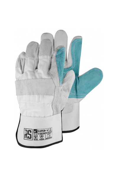 PBS Protective gloves, Leather , EN 388 (4233X), EN 420+A1, RS- Super V - siz...
