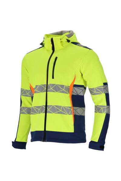 Lahti Pro Jacheta reflectorizanta elastica cu model / verde - 3xl