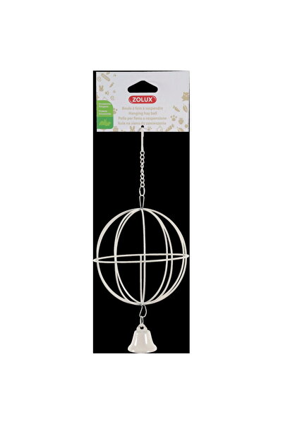 Zolux Beige metal hanging fan ball 10cm