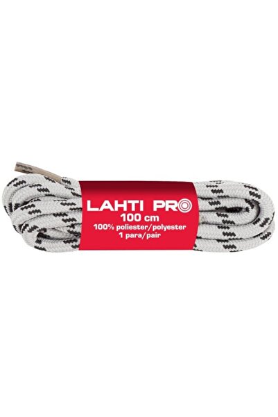 Lahti Pro Polyester shoelace / gray-black - 120cm, 10/set