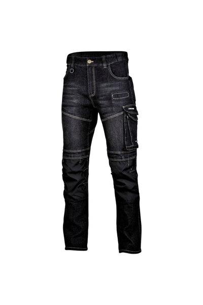 Lahti Pro Blugi negri elastici cu Г®ntДѓriturДѓ,XL