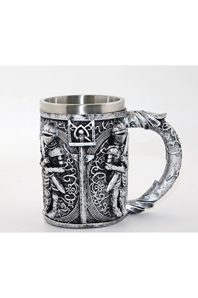 Epilons Stainless Steel Knight Mug (Large Size)