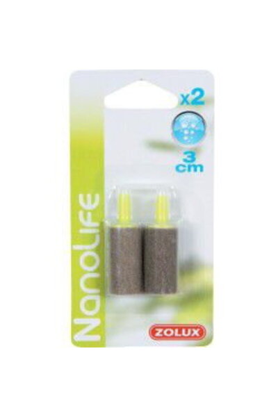 Zolux Set of 2 cylindrical air stones, 3 cm, Yellow