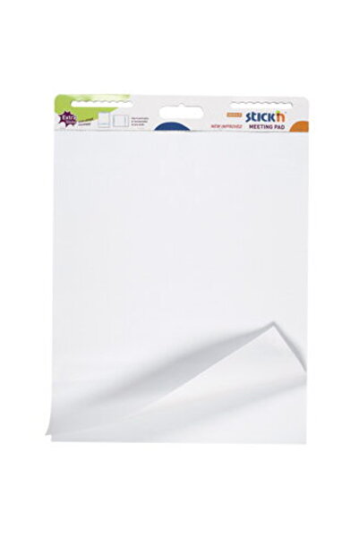 Stickn Flipchart pad repozitionabil, 792 x 635mm, 30 coli/set, Stick"n - coli...