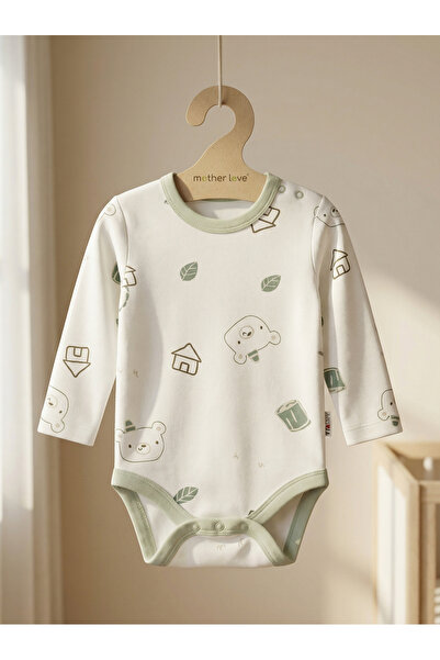 Shoebuo 100% Organic Cotton Long Sleeve Baby Bodysuit 0-3 Months Soft Newborn...