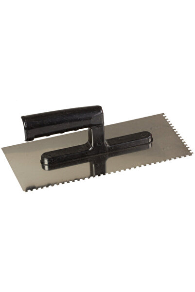Polonia GLETIERA INOX DINTATA CU MANER PLASTIC 270X130/4MM