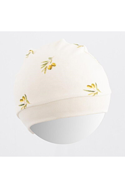 NEW BABY SHOP Căciulă pentru bebeluși din bumbac organic, măsline