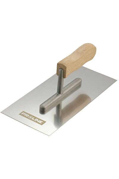 Proline STAINLESS STEEL TROWEL WITH WOODEN HANDLE 480X130MM