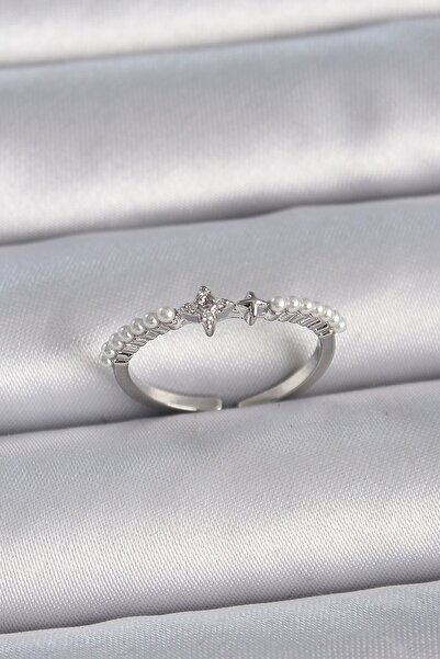 Inure Jewelry النحاس الفضة اللون الزركون حجر صف اللؤلؤ قابل للتعديل نموذج خات...