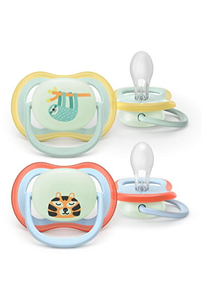 Philips et 2 Avent Ultra Air SCF376/24 pacifiers, BPA-free, 0-6 months, phosp...