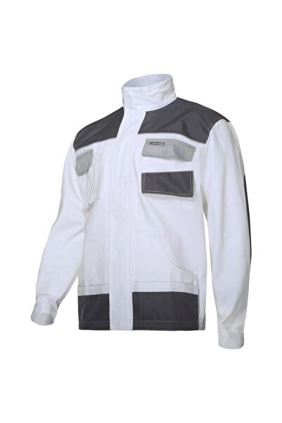 Lahti Pro Jacheta lucru mediu-groasa bumbac / alb - xl/56