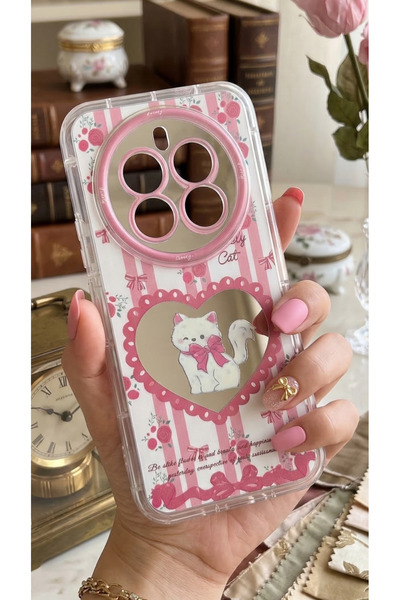 TechTrove Mirrored D Patterned Design Cat Figure Case Compatible with Realme ...