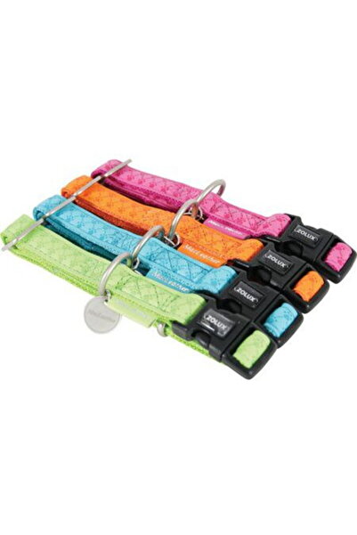 Zolux Zgarda reglabil Mac Piele 25 mm - Fucsia