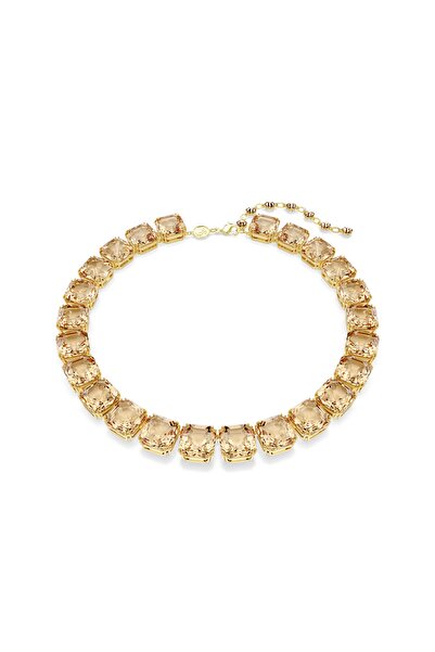 Swarovski Millenia Kolye, Sekizgen kesim, Altın rengi kaplama
