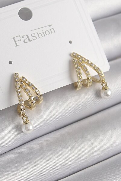 Inure Jewelry النحاس الذهب اللون الزركون حجر مخلب نموذج اللؤلؤ التفاصيل الأقر...