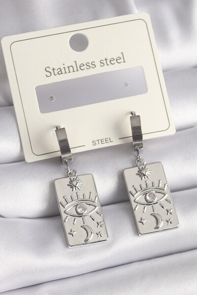 Inure Jewelry 316L الصلب الفضة اللون الزركون حجر العين معالجة لوحة مفصلة نموذ...