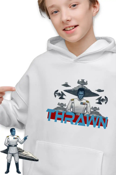 OEM Παιδική Φούτερ με Κουκούλα Star Wars Grand Admiral Thrawn για Αγόρια