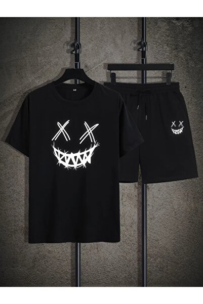 YRN COLLECTION Unisex Sports Shorts T-Shirt Set – Oversized Summer Casual Spo...