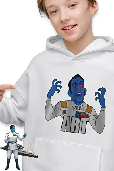 OEM Παιδικό Φούτερ με Κουκούλα Star Wars Grand Admiral Thrawn Art για Αγόρια