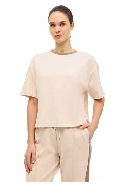 lumberjack WL11MERYBEL-TSH2 6FX Bej Kadın T-Shirt A102063671