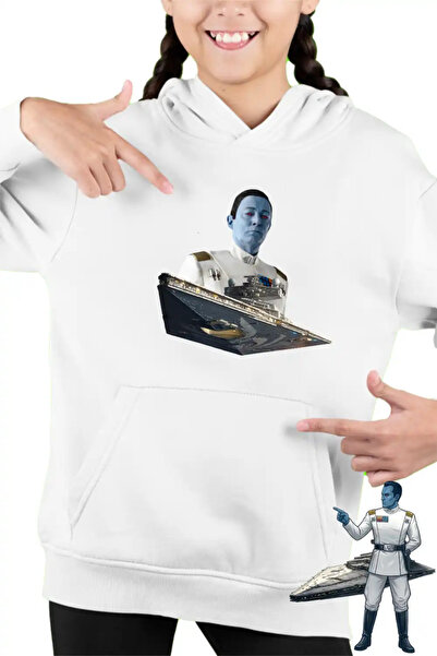 OEM Παιδική Φούτερ με Κουκούλα Thrawn Imperial Star Wars Destroyer Grand Admi...