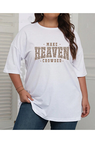 SUNFREE Leopar Heaven Printed Large Size Oversize Cotton Tshirt