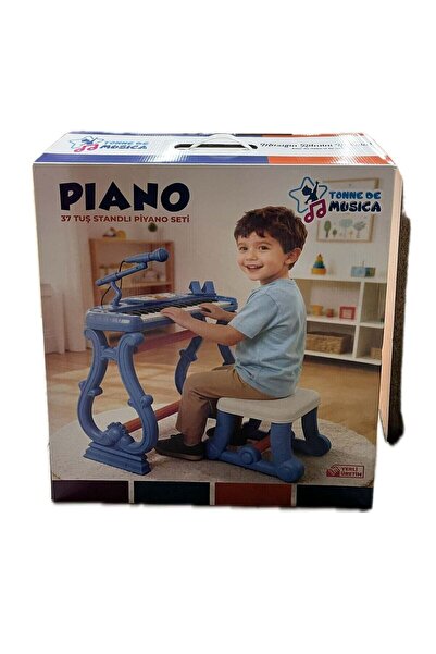 Genel Markalar URT033-002 AYAKLI 37 TUŞ PİANO ORG - MAVİ