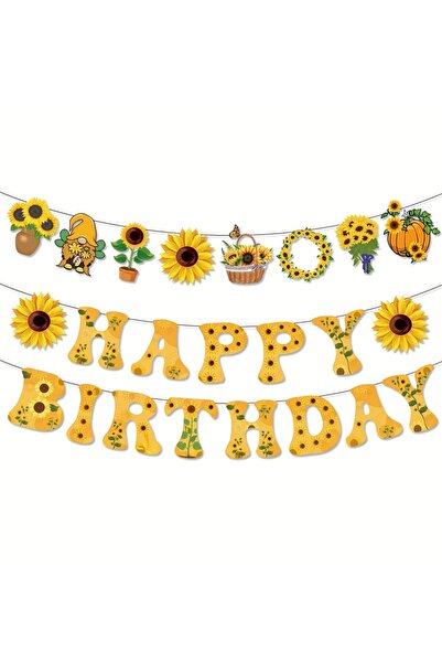 Generic Brand Sunflower Banner Party Decoration