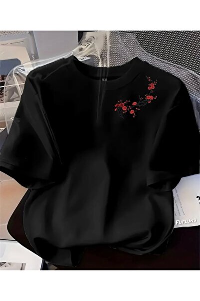 FUFLUNS TRICOU UNISEX FEMEI/BĂRBAȚI CU GULER ROTUND, MĂRIME MARE, CU IMPRIMEU...