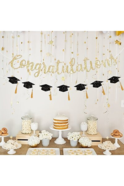 Markasız ucuz Graduation Banner Party Decoration