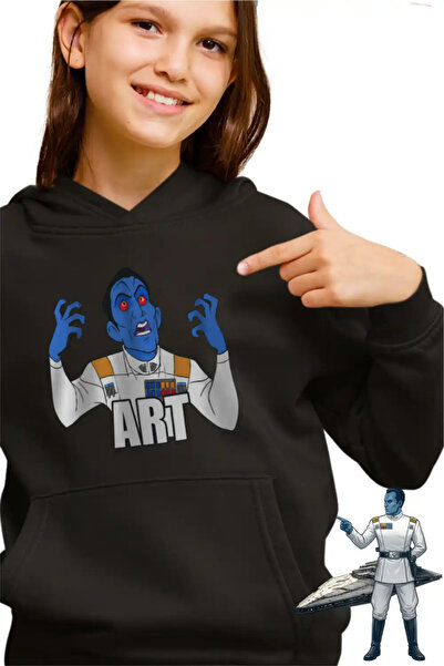 OEM Детска тениска с качулка с принт Thrawn Art Star Wars Grand Admiral