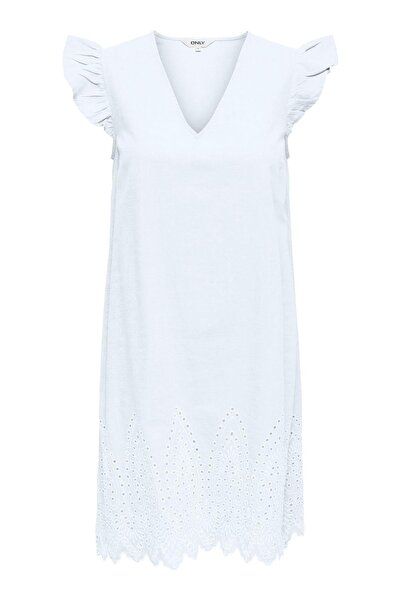 ONLY Women's Embroidery Detailed Short Sleeve Summer Dress – Onltulum