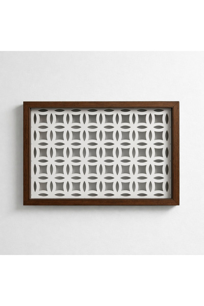 EMİZEY Decorative Wall-Mountable Fuse and Modem-Wifi Storage Box 30X40 cm Dep...